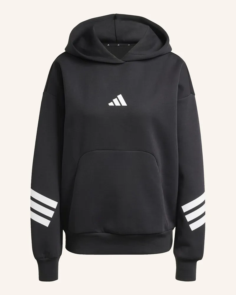 adidas FUTURE ICONS 3-STREIFEN HOODIE Schwarz