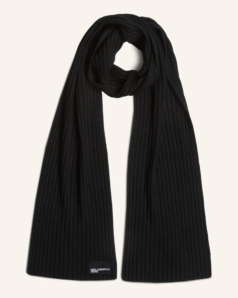 Karl Lagerfeld Schal Schwarz