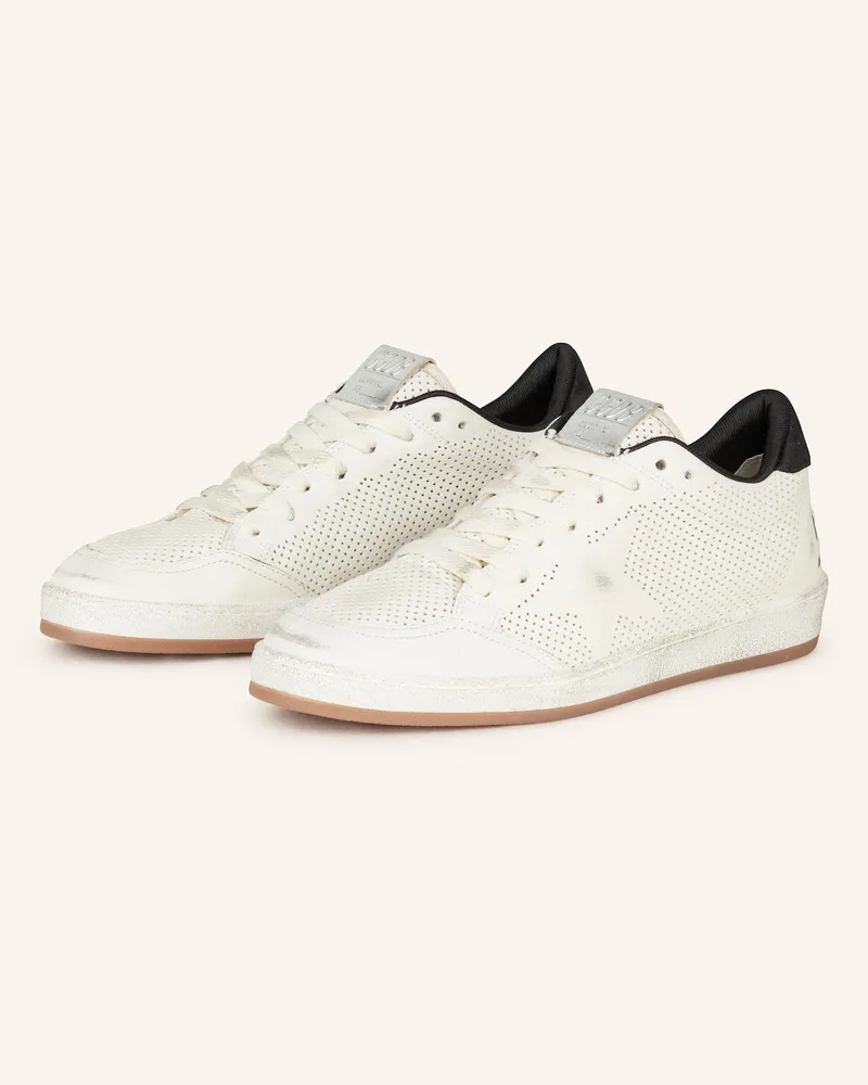 Golden Goose Sneaker Ball Star weiss Ecru