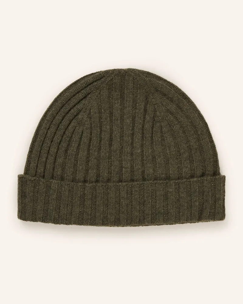 Strokesman's Cashmere-Mütze Oliv