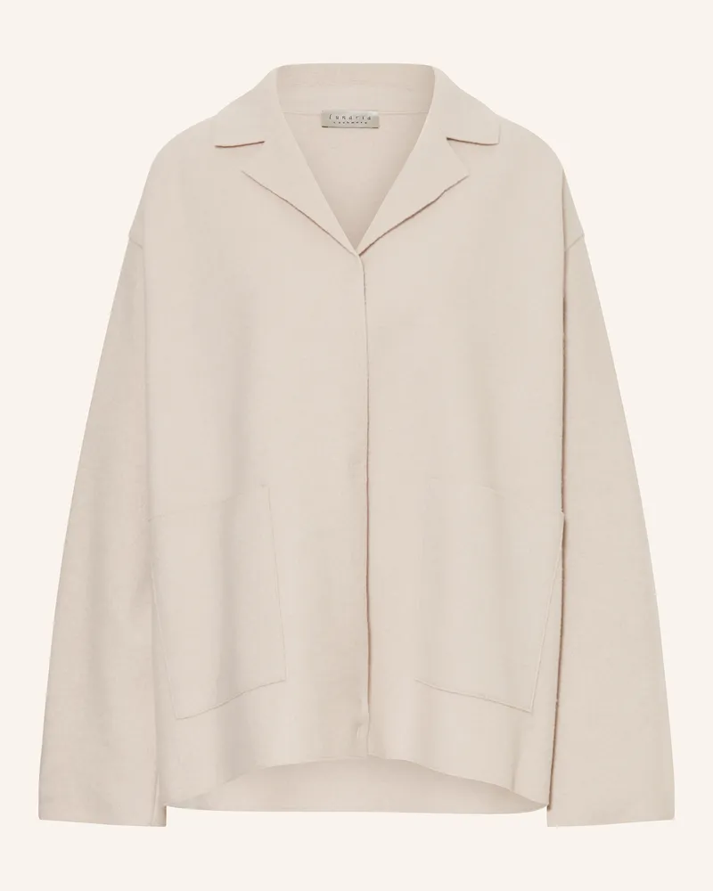 Lunaria Cashmere Overjacket aus Cashmere Beige