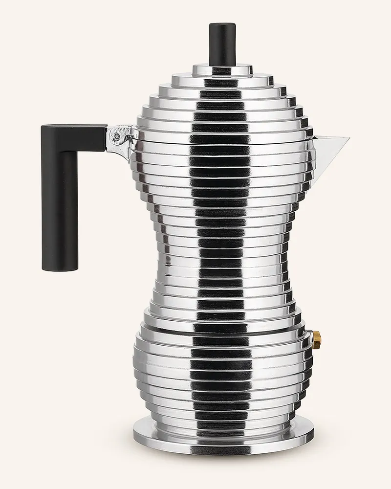 Alessi Espressokocher Pulcina silber Silber