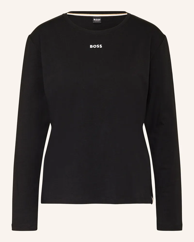HUGO BOSS Schlafshirt Ci schwarz Schwarz