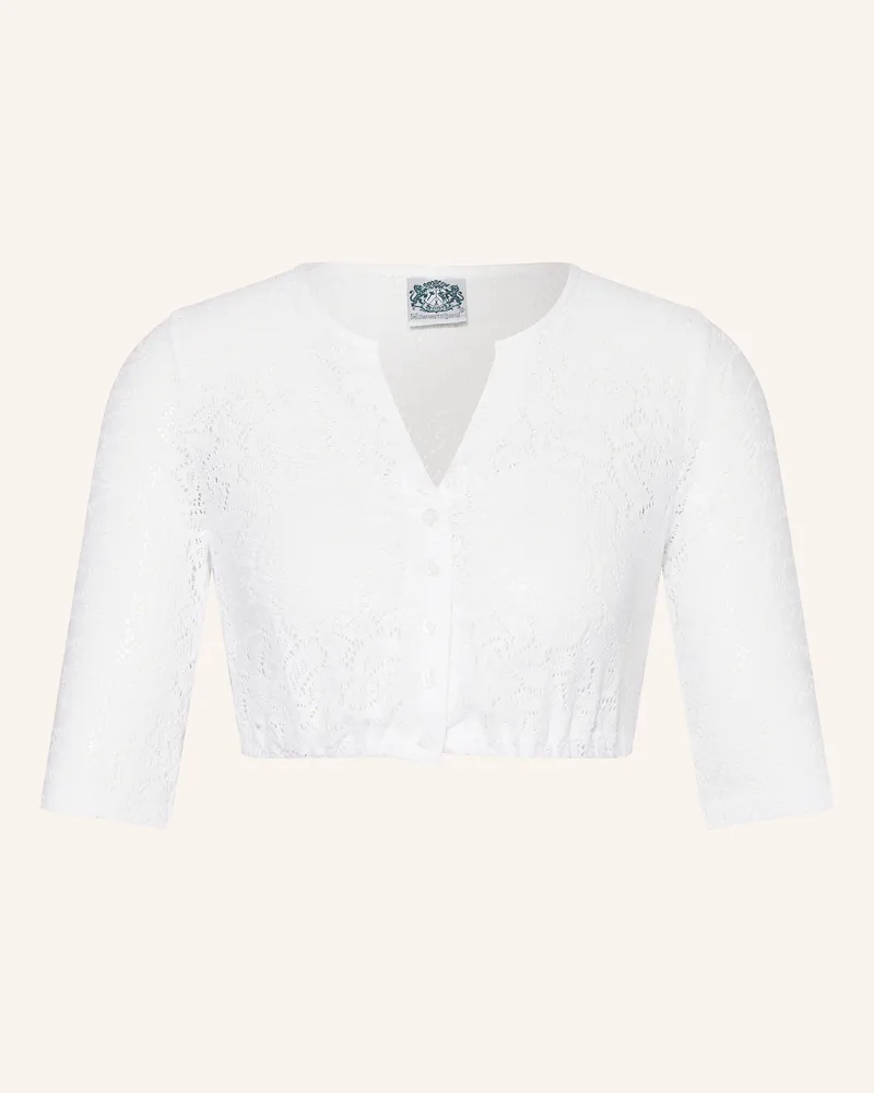 Hammerschmid Dirndlbluse GERLINDE mit 3/4-Arm Weiss