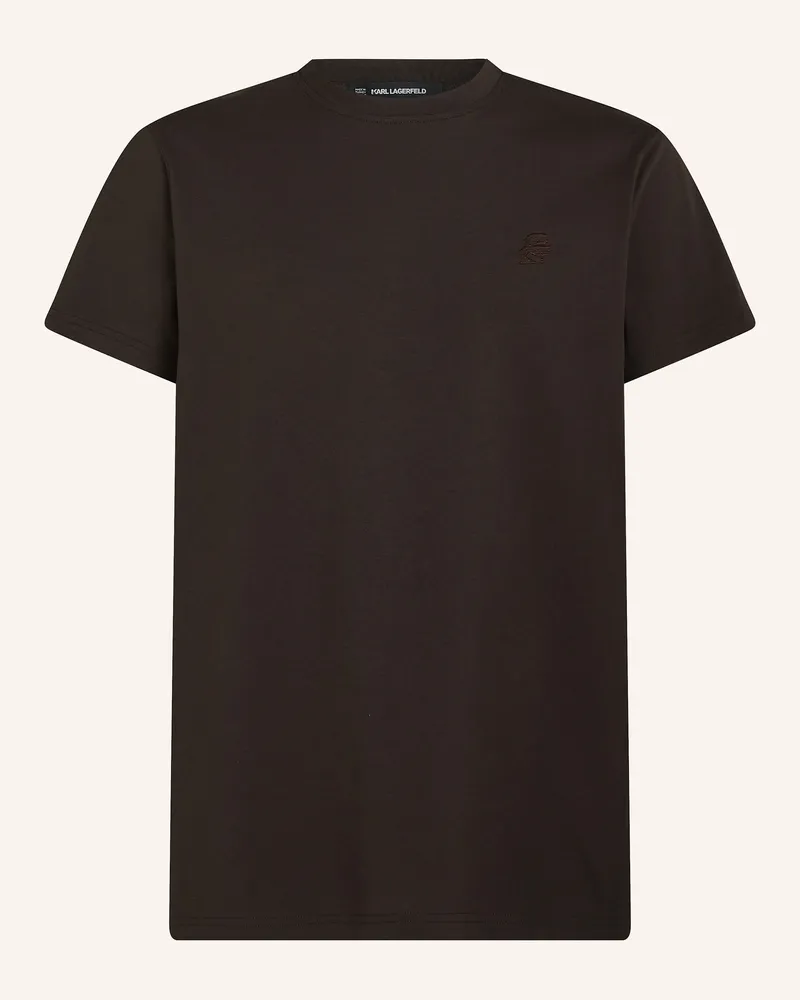 Karl Lagerfeld T-shirt Dunkelbraun