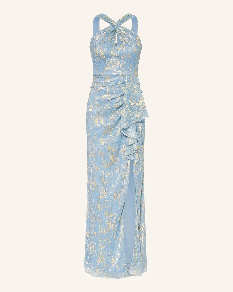 Adrianna Papell Abendkleid mit Glitzergarn Hellblau