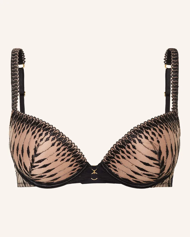 Aubade Push-up-BH VOODOO KISS mit Glitzergarn Schwarz