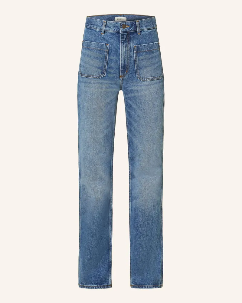 Sandro Straight Jeans Blau