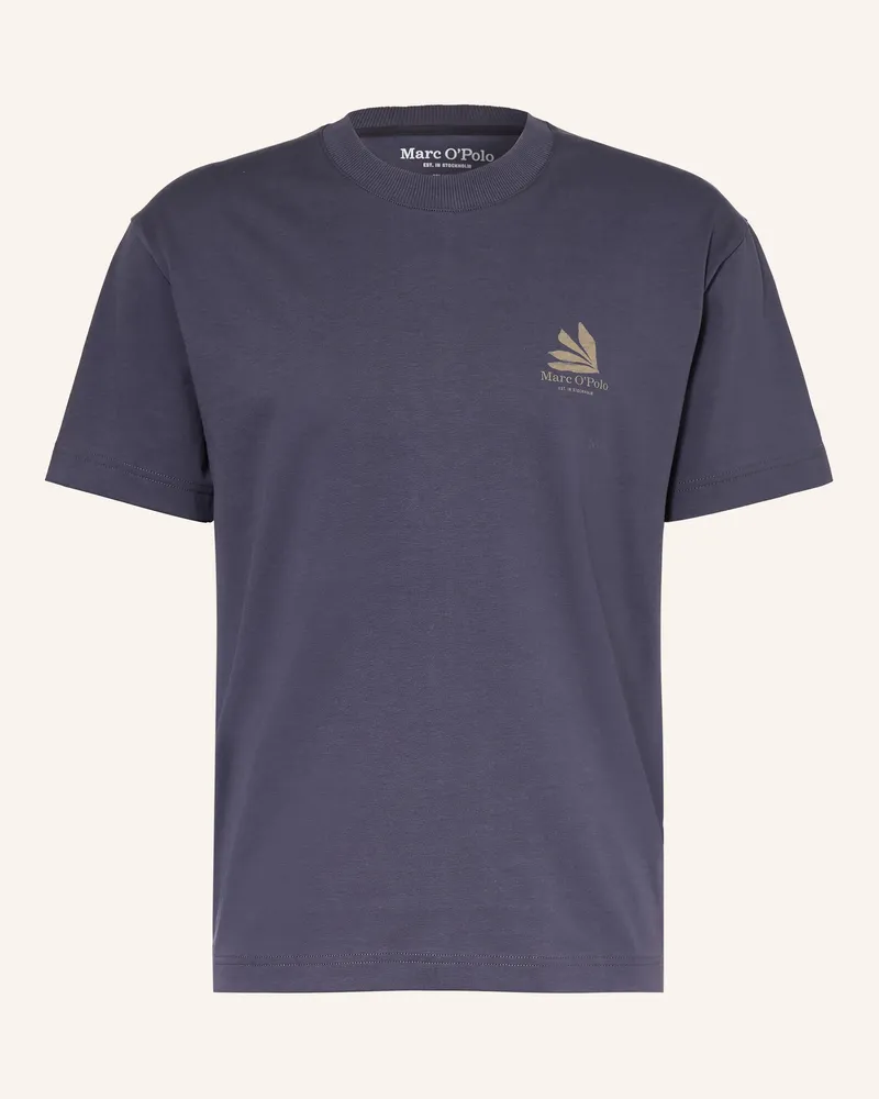 Marc O'Polo T-Shirt grau Dunkelblau
