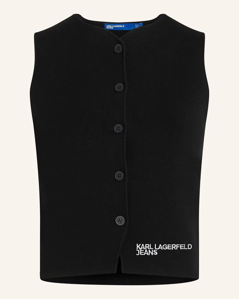 Karl Lagerfeld Top schwarz Schwarz