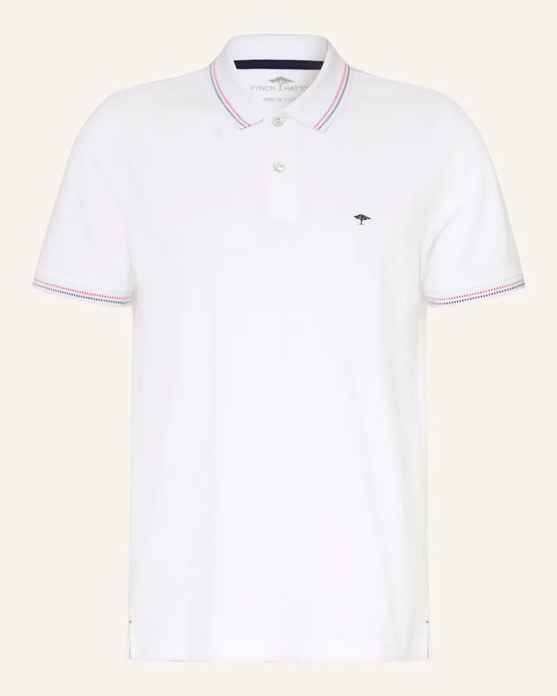 Fynch-Hatton Piqué-Poloshirt weiss Weiss