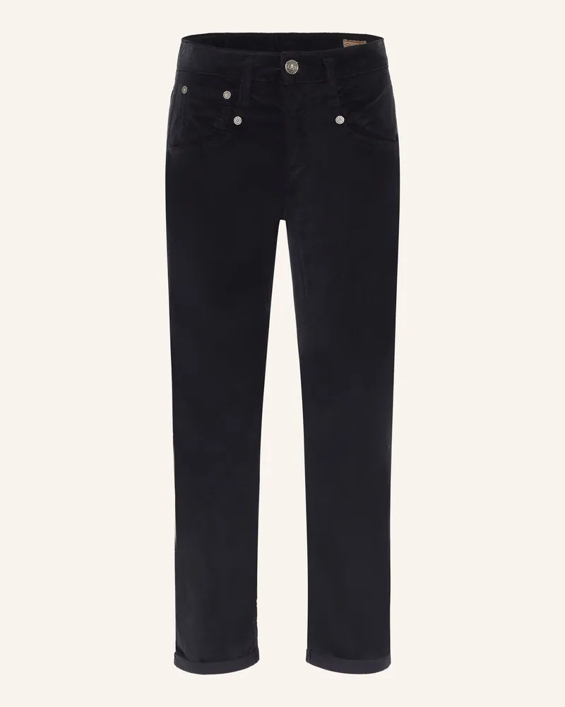Herrlicher 7/8-Hose Shyra Aus Samt blau Dunkelblau