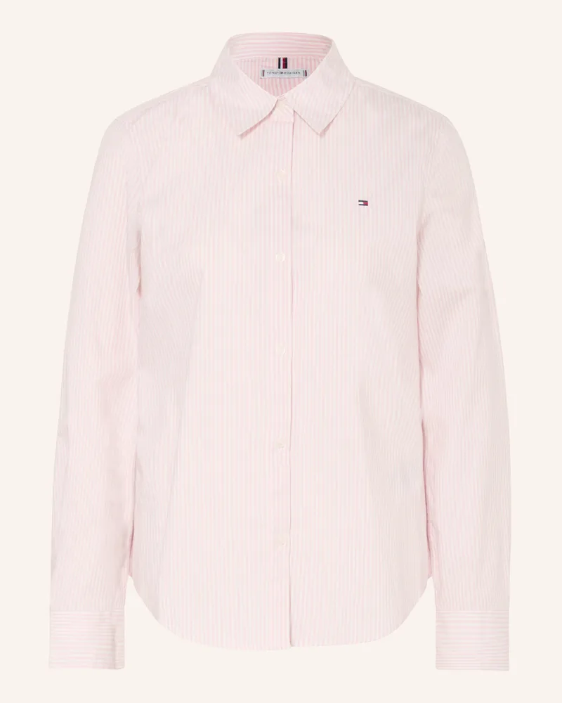 Tommy Hilfiger Hemdbluse rosa Weiss