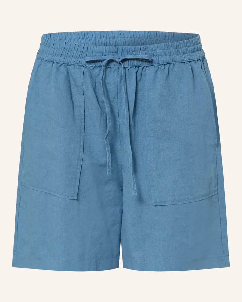 Marc O'Polo Shorts Mit Leinen blau Blau