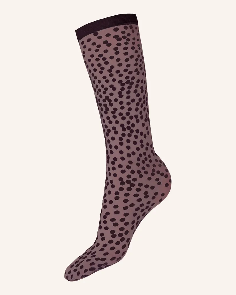 Wolford Feinstrumpf-Söckchen Sweet Dots Socks lila Lila