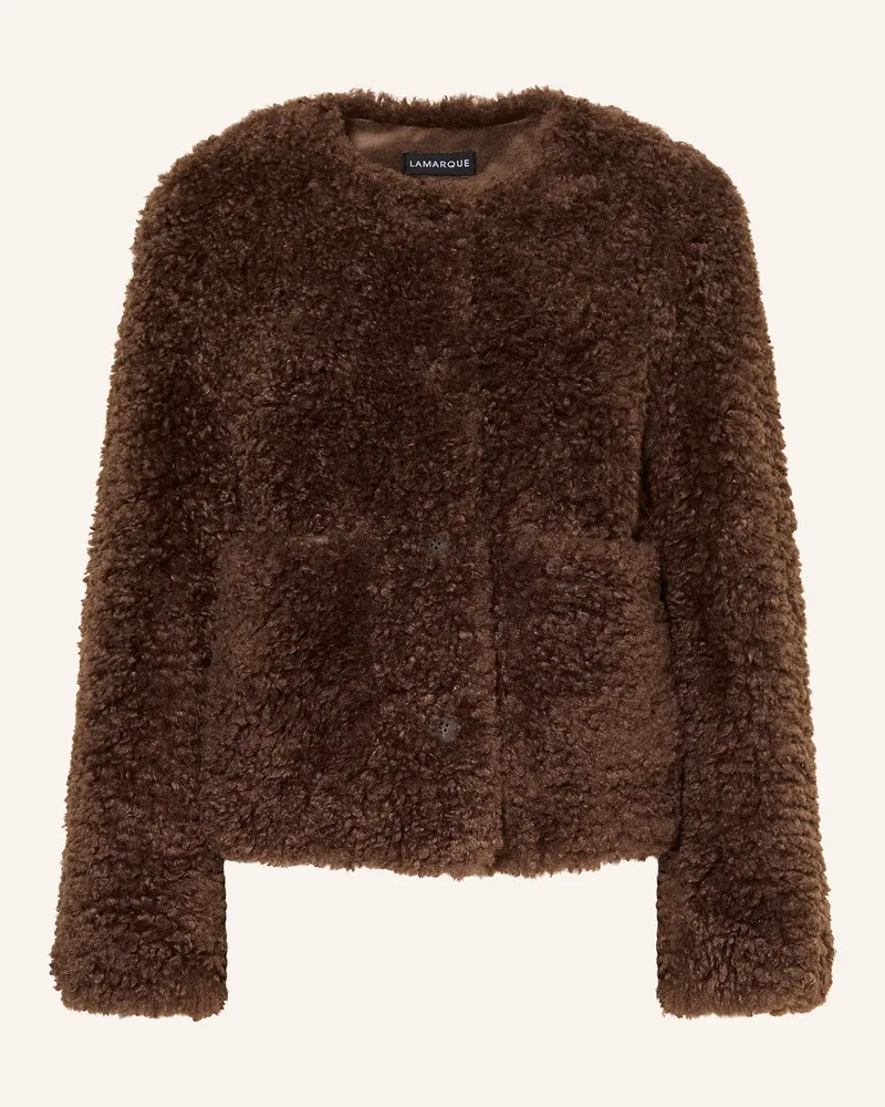 LAMARQUE Kunstfell-Jacke Emilia braun Braun