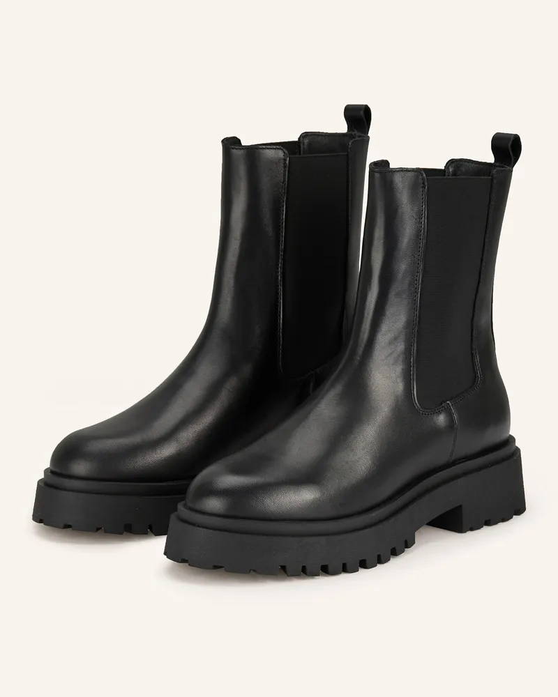 Mrs & HUGS Chelsea-Boots schwarz Schwarz