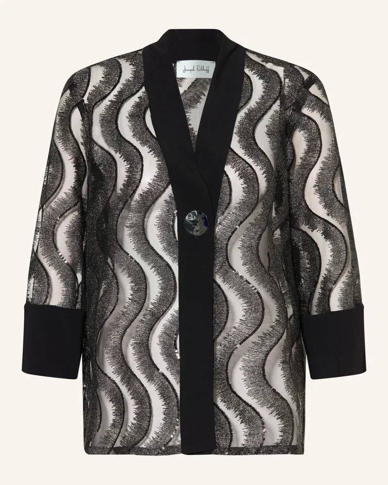 Joseph Ribkoff Jacke Mit Glitzergarn Und 3/4-Arm schwarz Schwarz