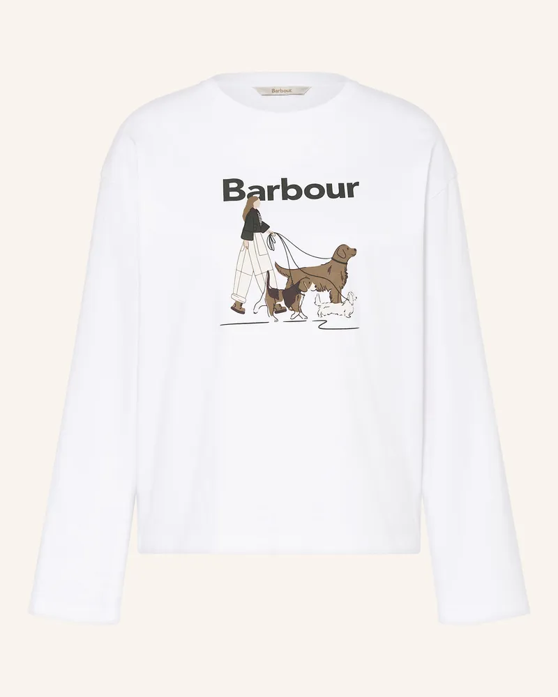Barbour Longsleeve WOODHOUSE Weiss