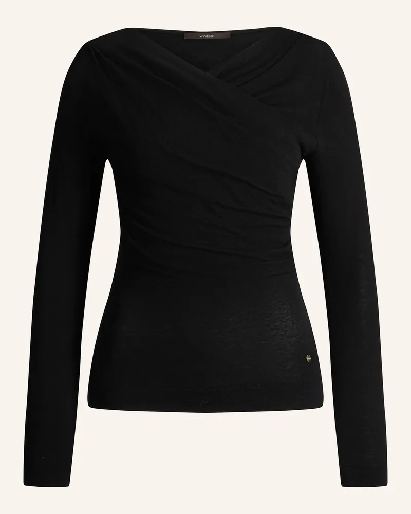windsor. Langarm-Shirt schwarz Schwarz