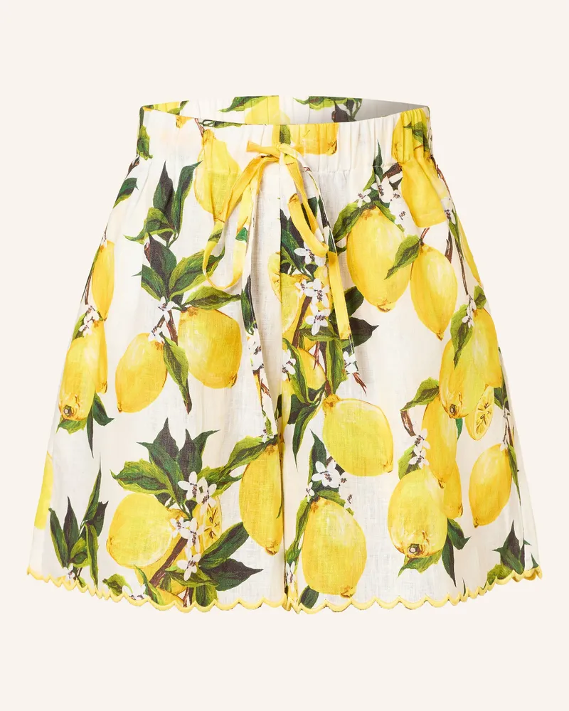 Mrs & HUGS Leinenshorts gelb Gelb