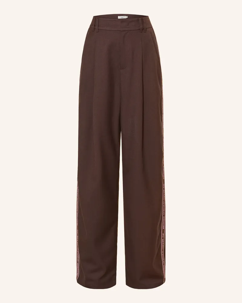 Marc O'Polo Hose Mit Galonstreifen braun Dunkelbraun