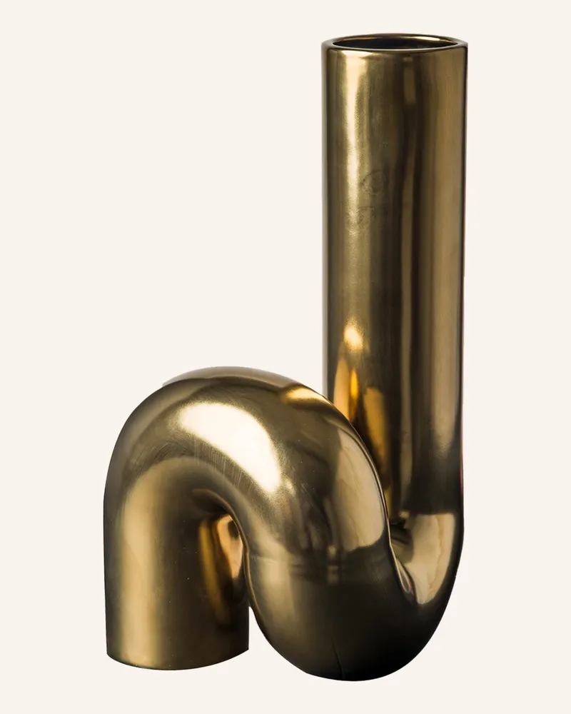 POLSPOTTEN Vase Yourtube gold Gold