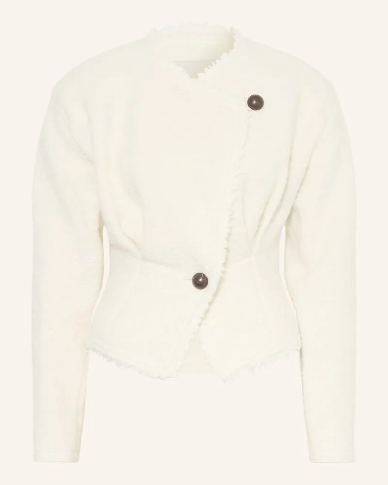 Isabel Marant Bouclé-Blazer Suna weiss Ecru
