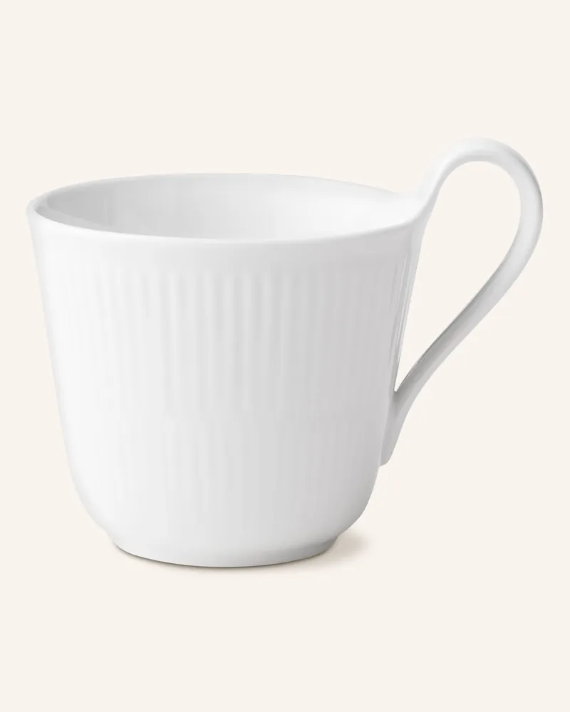 Royal Copenhagen Henkelbecher WHITE FLUTED Weiss