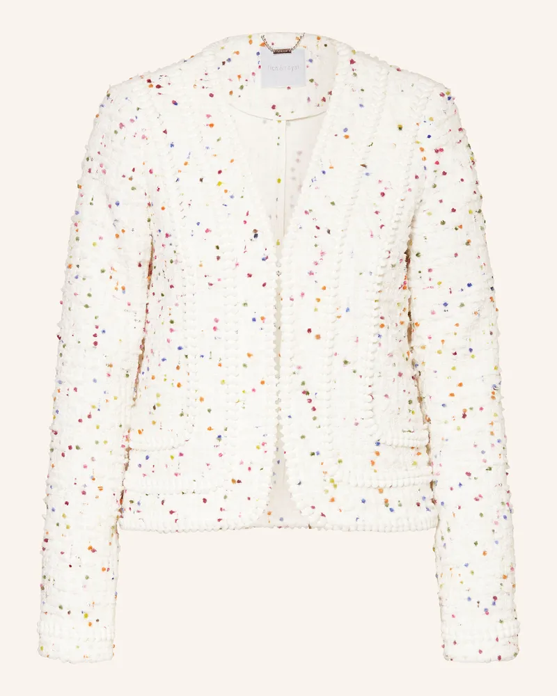 Rich&Royal Bouclé-Jacke Weiss
