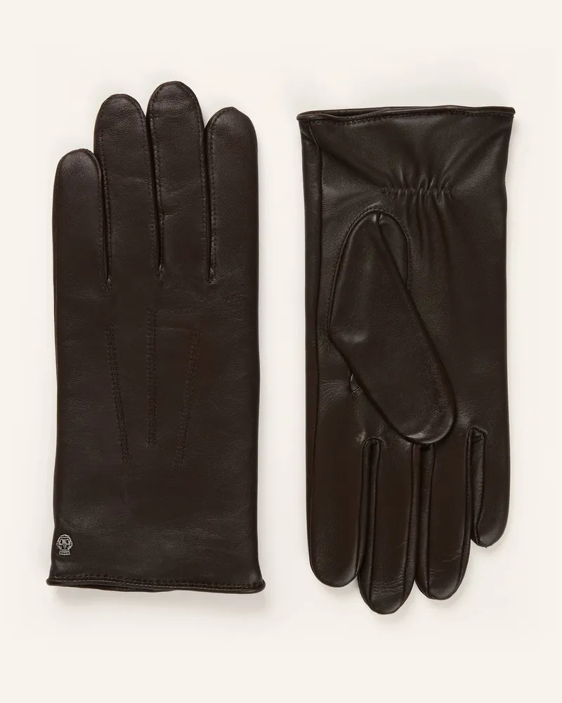 Roeckl Lederhandschuhe COBURG Dunkelbraun