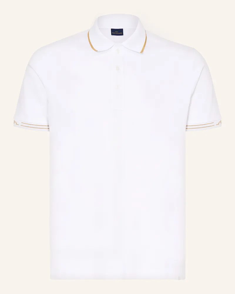 Paul & Shark Piqué-Poloshirt Weiss