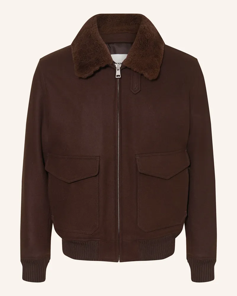 Sandro Blouson Dunkelbraun
