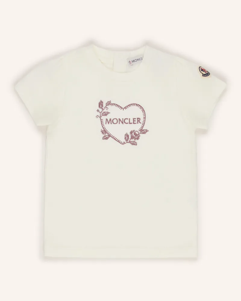 Moncler T-Shirt weiss Ecru