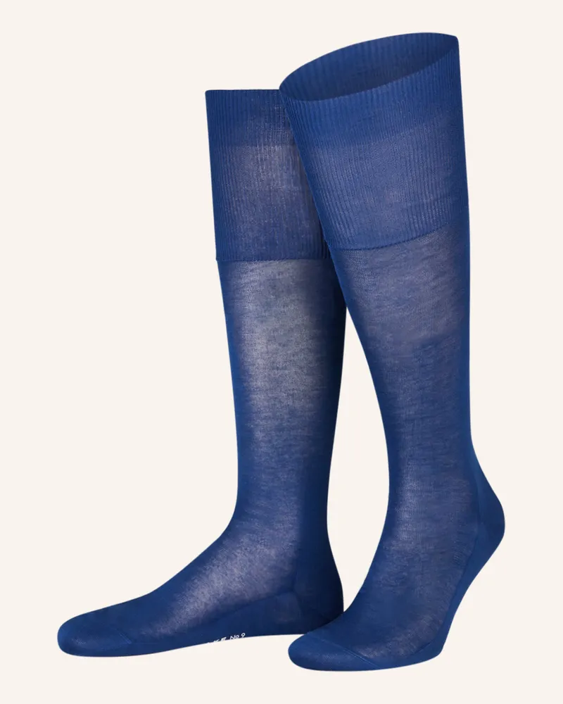 Falke Kniestrümpfe Luxury No. 9 blau 6000