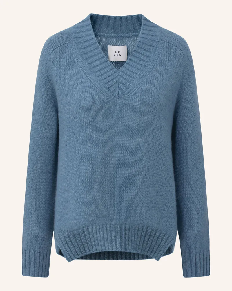 LU REN Pullover Aus Kaschmir Und Seide Deene blau Blaugrau