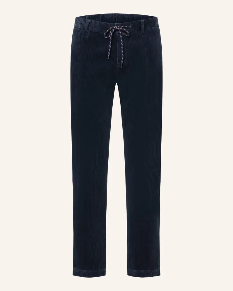 Alberto Cordhose Jump Im Jogging-Stil Slim Fit blau Dunkelblau