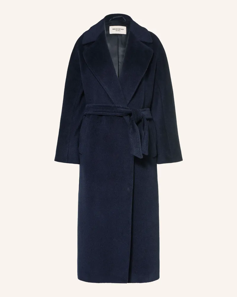 Max Mara Mantel Tempera Im Materialmix blau Dunkelblau