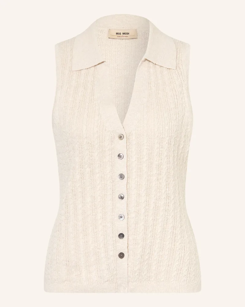 Mos Mosh Strickweste MMRINJA Creme