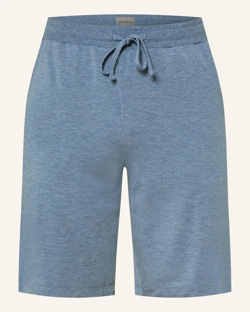 Hanro Schlafshorts Casuals blau Blau