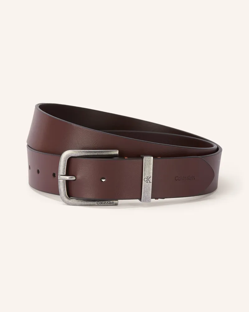 Calvin Klein Ledergürtel braun Dunkelbraun