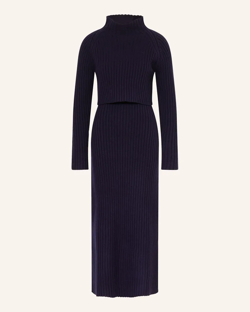 Maje Strickkleid mit abnehmbarem Oberteil Dunkelblau