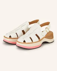 Pertini Plateau-Sandalen - CREME Beige