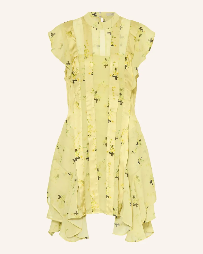 AllSaints Kleid gruen Dunkelgelb