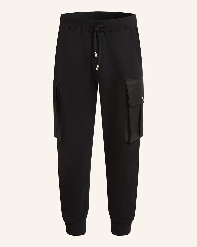 Dsquared2 Sweatpants im Materialmix Schwarz