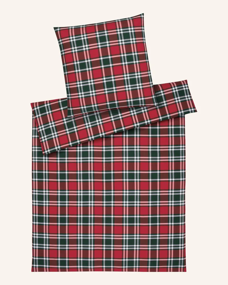 elegante Bettwäsche Manchester rot Dunkelrot