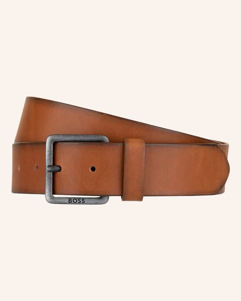 HUGO BOSS Ledergürtel JEEKO Braun