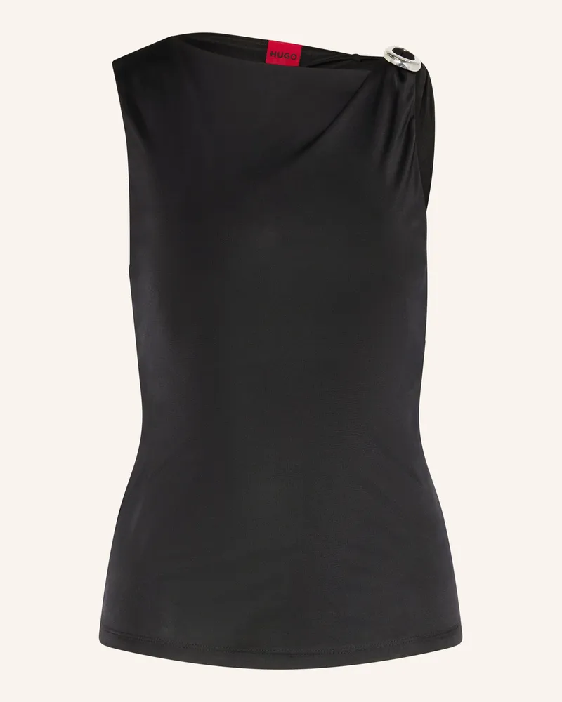HUGO BOSS Blusentop DASTASY Schwarz