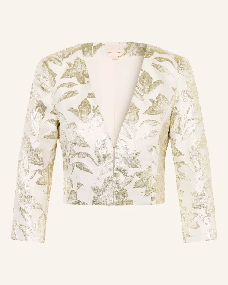 Apart Jacquard-Bolero mit 3/4-Arm Ecru