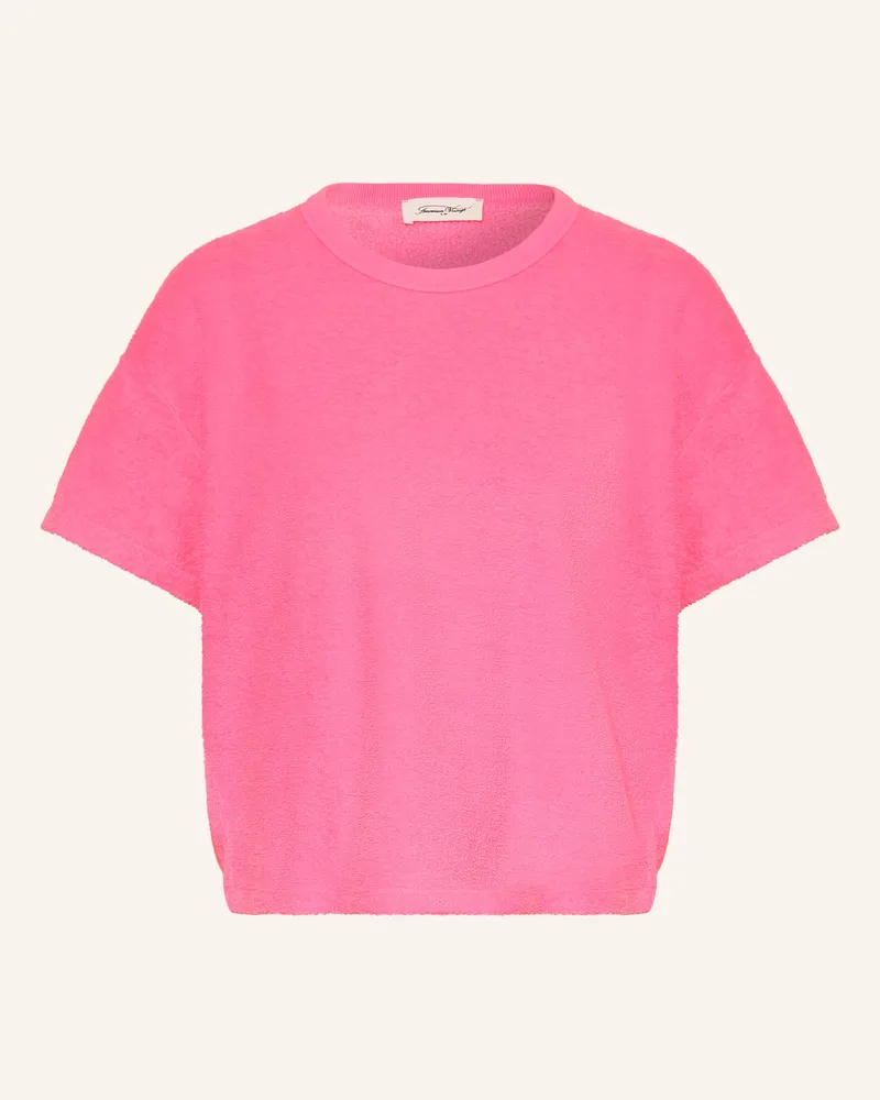 American Vintage T-Shirt Aus Frottee pink Pink